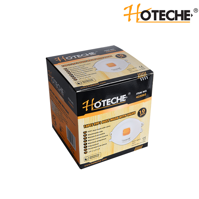 10PCS FFP1 DUST MASK AVEC VALVE