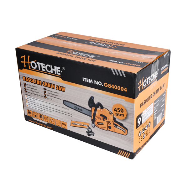 SCIE À CHAÎNE À ESSENCE 450MM (18 '') 45CC