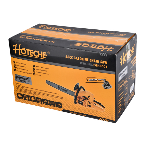 SCIE À CHAÎNE À ESSENCE 550MM (22 '') 58CC