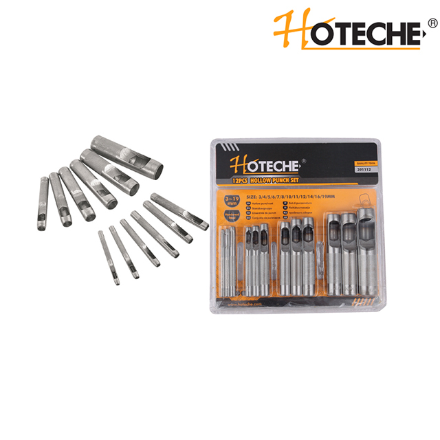 ENSEMBLE DE POINÇONNAGE CREUX 12PCS