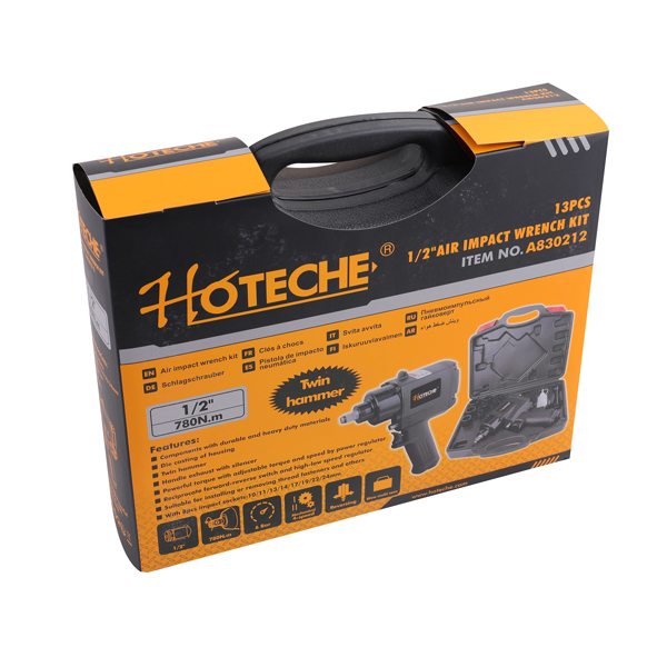 KIT DE CLÉS À CHOCS À AIR 13PCS (MARTEAU DOUBLE)