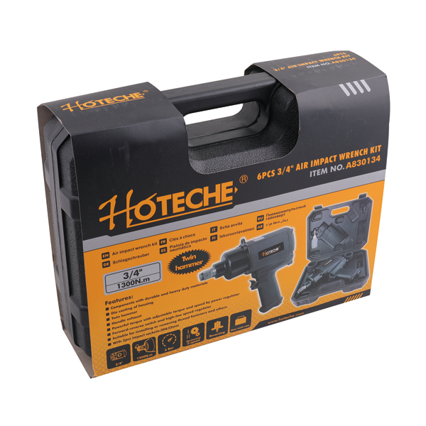 KIT DE CLÉ À CHOCS À AIR 6PCS (MARTEAU DOUBLE)