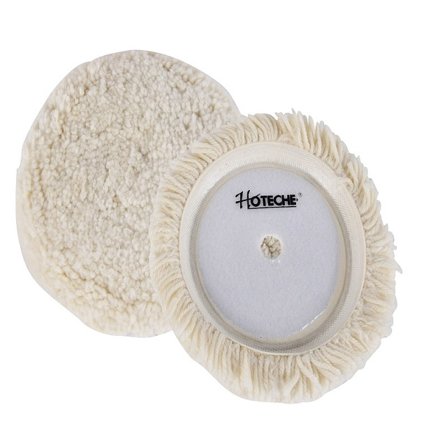 Roue de polissage en laine de 7 "/ 180 mm avec velcro