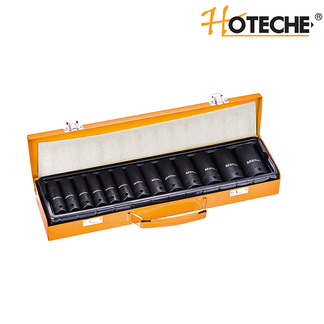 Ensemble de douilles à impact profond 1/2 "Dr.13pcs taille SAE