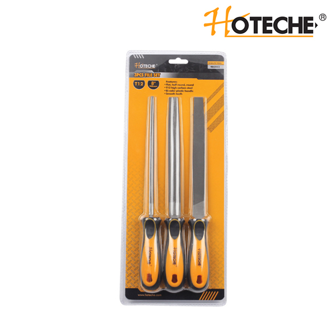 ENSEMBLE DE FICHIERS EN ACIER 3PCS