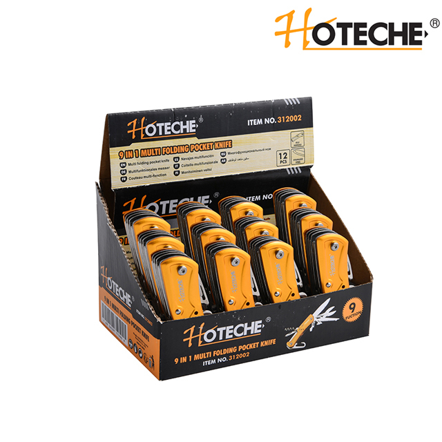 COUTEAU DE POCHE MULTIPLIANT 9 EN 1