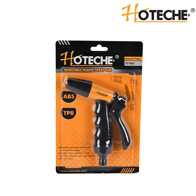 Pistolet de pulvérisation en plastique réglable avec poignée souple